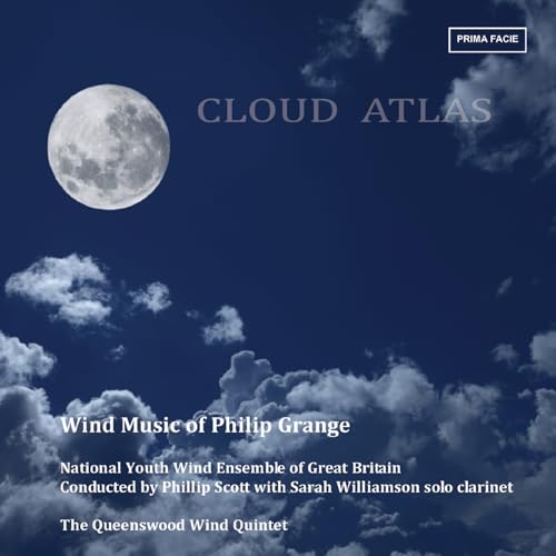 CD cover: dark blue sky with moon, clouds, and album title "Cloud Atlas".