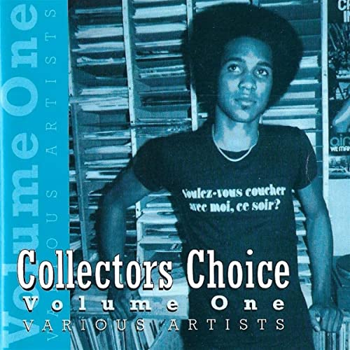 CD cover featuring a portrait of a man surrounded by records.