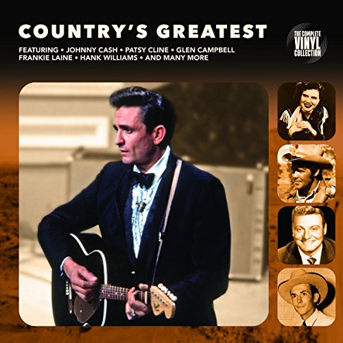 Album cover for “Country’s Greatest” featuring Johnny Cash and other artists.