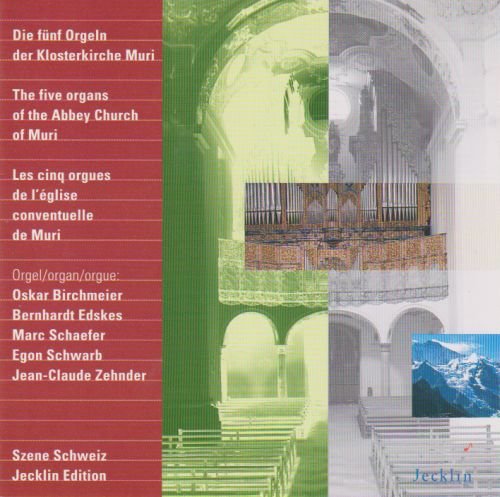 CD cover featuring an organ inside a church, with artist names listed.