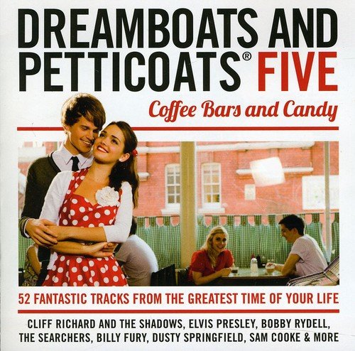 CD cover: Couple embracing in front of a 1950s diner scene.