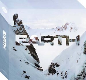 CD cover for “Earth” featuring a snowy mountain landscape.