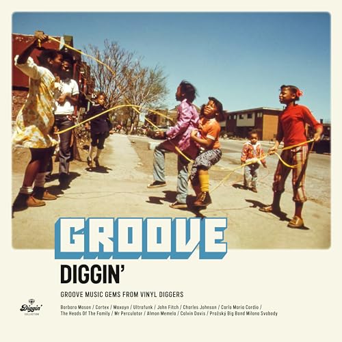 Vinyl record cover: children jump rope on a street, with “Groove Diggin’” text.