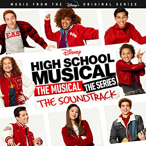 “High School Musical: The Musical: The Series” soundtrack CD cover with cast photos.