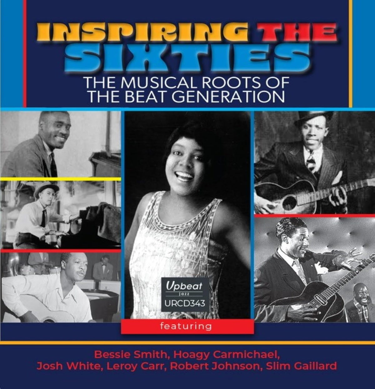 CD cover: "Inspiring The Sixties" with black and white photos of musicians.
