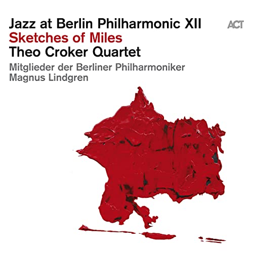 CD cover for “Jazz at Berlin Philharmonic XII” featuring red abstract art.