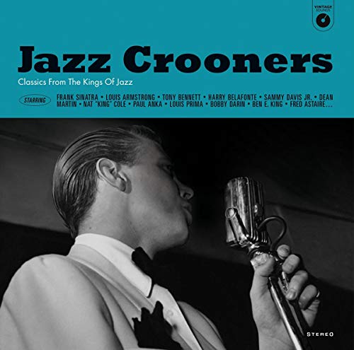 Vinyl record cover featuring a black and white portrait of Frank Sinatra singing.