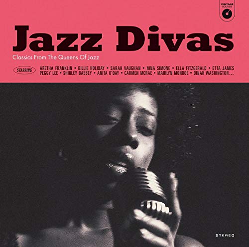 Record album cover featuring a Black woman singing into a vintage microphone.