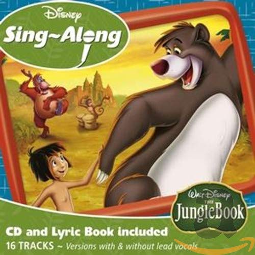 CD cover for Disney’s *Jungle Book Sing-A-Long* featuring Baloo and Mowgli.