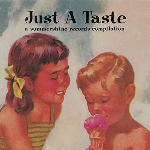 CD cover: vintage illustration of children sharing an ice cream cone.