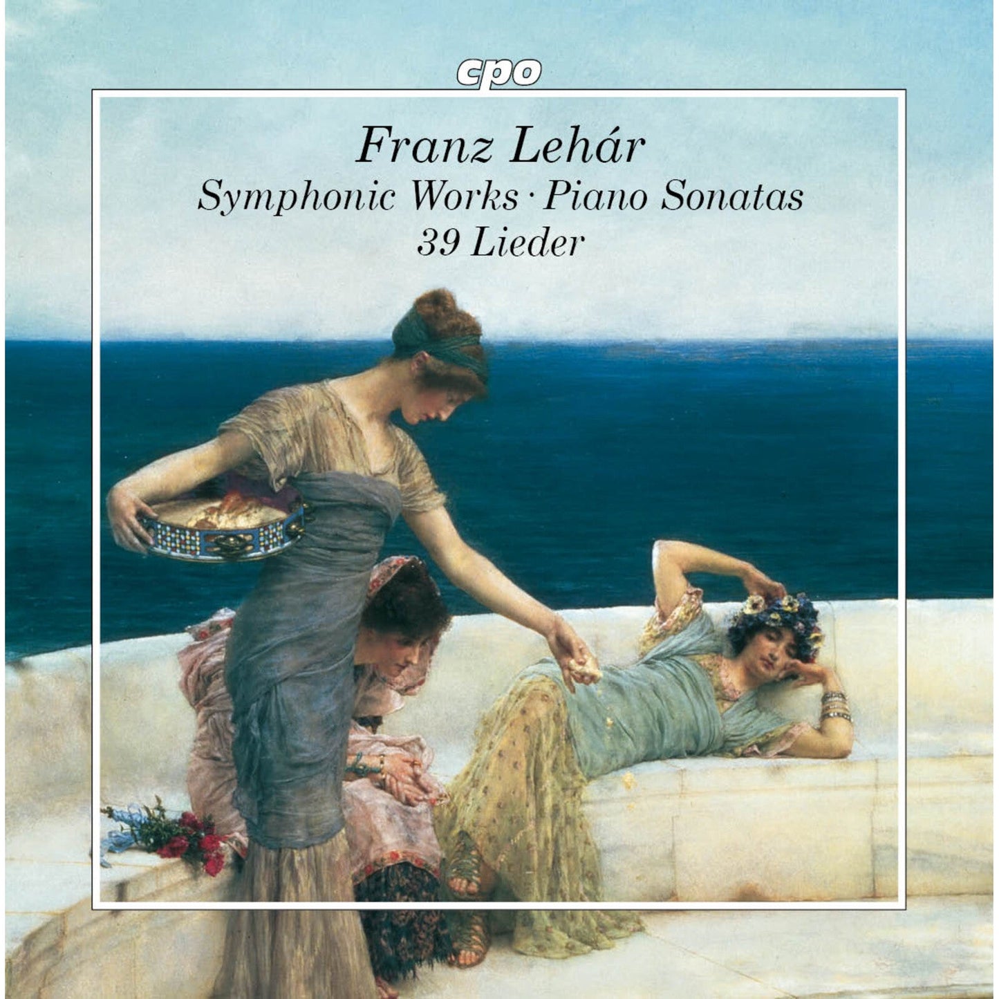 CD cover for Franz Lehár symphonies, sonatas, and lieder, featuring a painting.