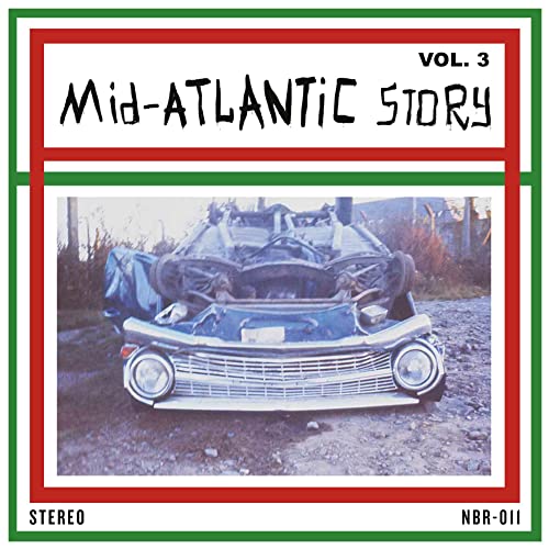 Album cover featuring a wrecked car with text Mid-Atlantic Story Vol. 3.