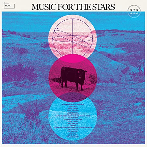 Record album cover: "Music For The Stars" with a cow and abstract circles.