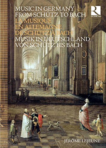 CD cover showing a painting of a church interior with figures in historical clothing.