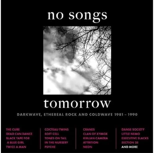 Darkwave CD cover: black background with cloudy sky image and white text.