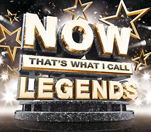 CD cover for āNOW Thatās What I Call Legendsā with gold lettering.