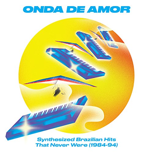 CD cover: yellow sun with blue synth and airplane graphics.