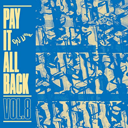 Album cover for “Pay It All Back Vol. 8” with blue and white text.