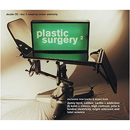 CD cover for “Plastic Surgery 2” featuring a surgical chair and screen.
