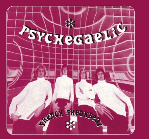 CD cover: four men in white shirts against a purple grid background.