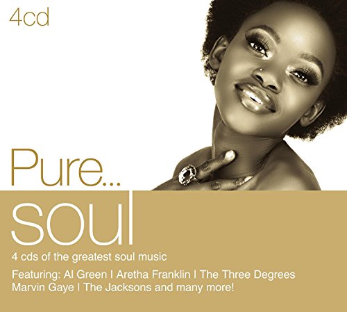 “Pure… Soul” 4CD compilation with a portrait of a Black woman.