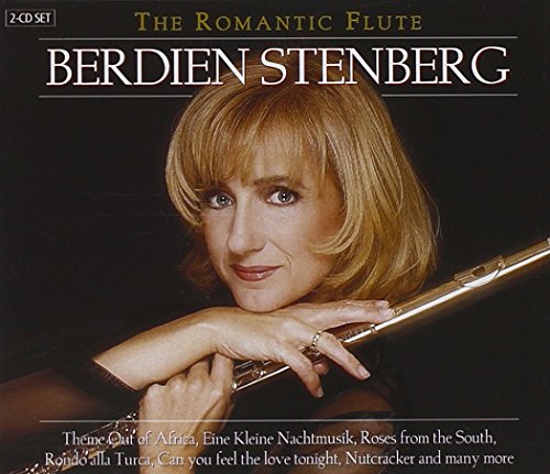 CD cover featuring flutist Berdien Stenberg holding a silver flute.