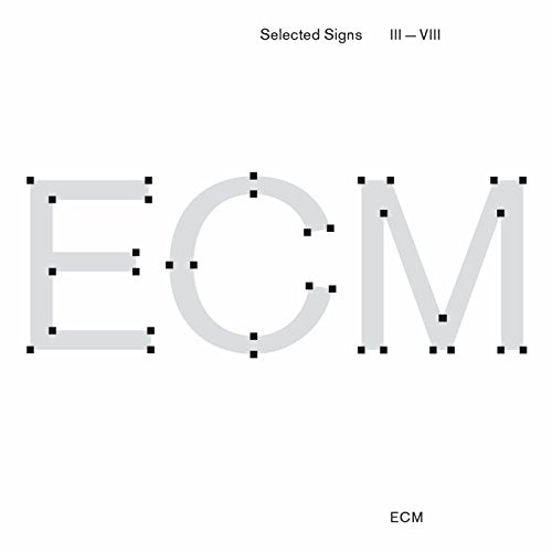 White album cover with dotted gray "ECM" lettering and text above/below.