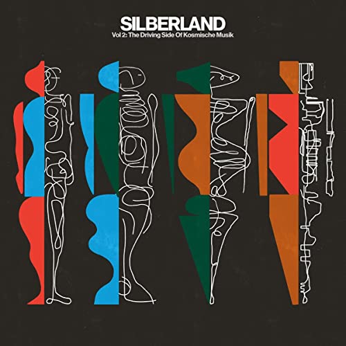 CD cover for “Silberland Vol. 2” featuring abstract line art figures.