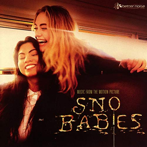 "Sno Babies soundtrack CD cover featuring two embracing women with 'SNO BABIES' in yellow text."