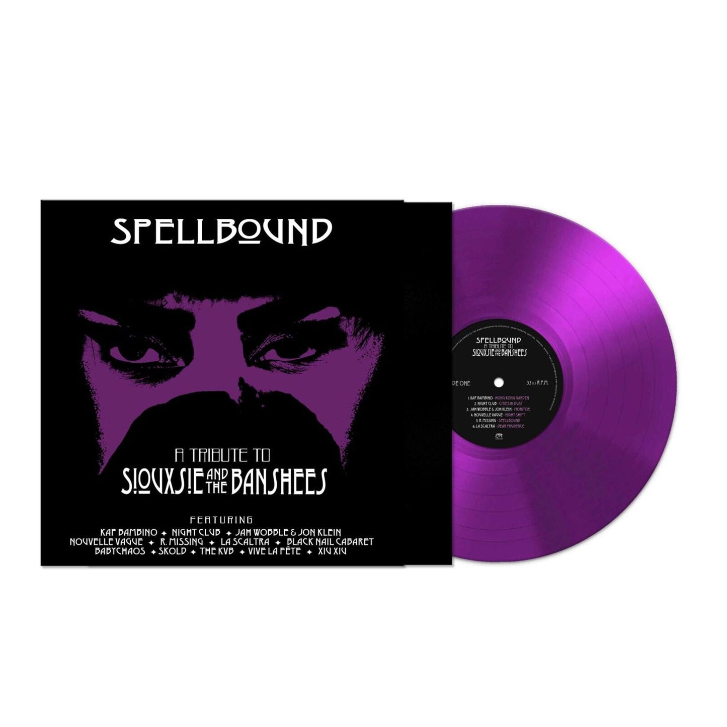 Vinyl record of "Spellbound," a tribute to Siouxsie and the Banshees.