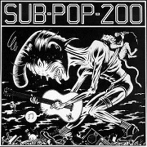 Black and white CD cover art with a distorted illustration of a musician.