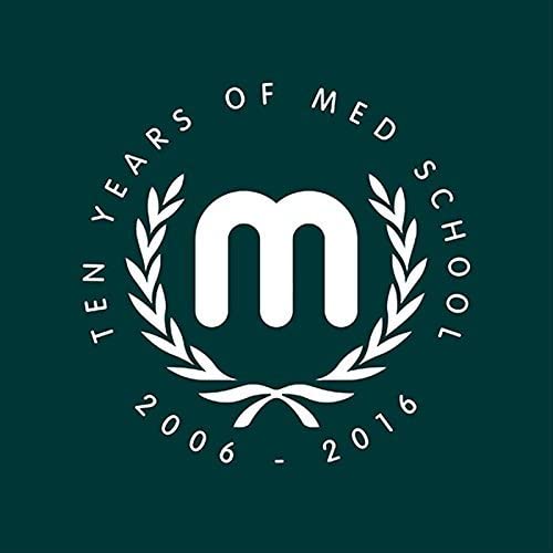 Dark teal CD cover with white laurel wreath and "M" logo.