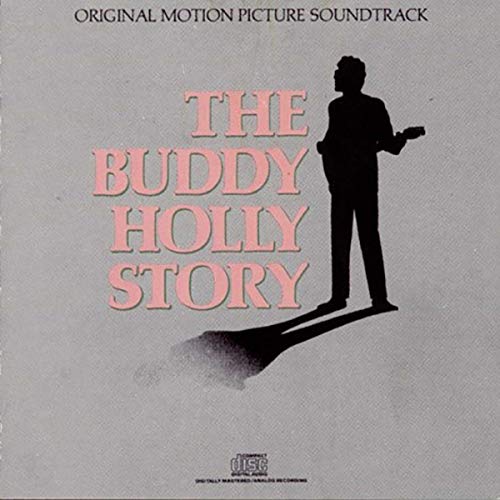 Album cover for “The Buddy Holly Story” featuring a silhouette of Buddy Holly.