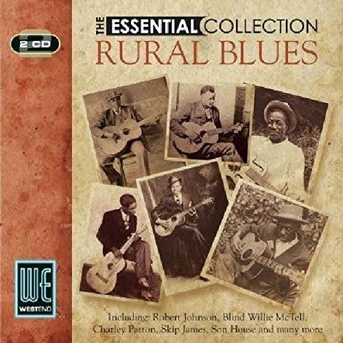 CD cover for "The Essential Collection - Rural Blues" featuring vintage photos.