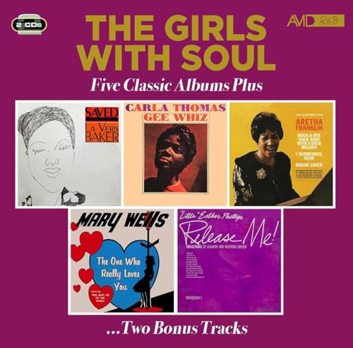 CD cover for "The Girls With Soul" featuring portraits of female singers.