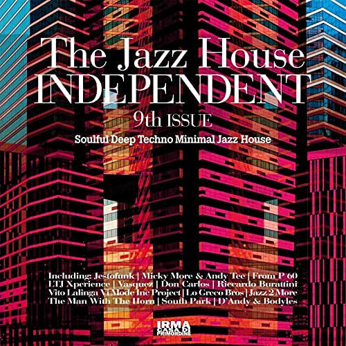 CD cover for “The Jazz House Independent - 9” with colorful building image.