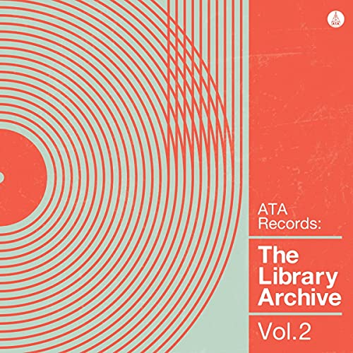 Red and teal vinyl record cover with text: "The Library Archive, Vol. 2".