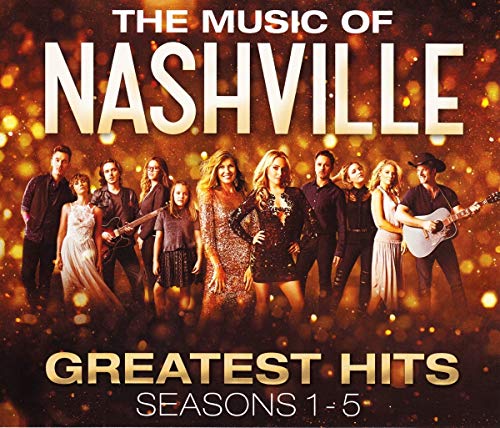 CD cover for “Nashville” soundtrack featuring cast members and golden text.