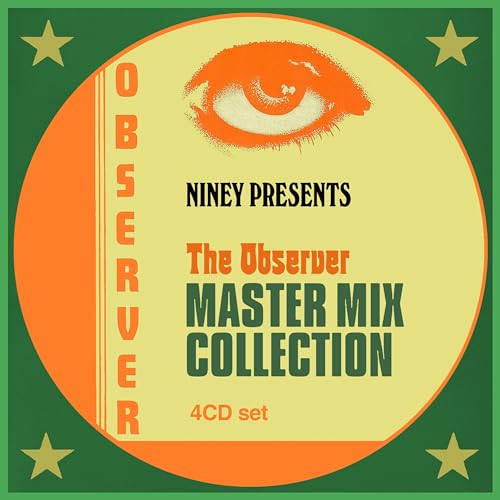 CD cover with an orange eye illustration and bold text: "The Observer Master Mix Collection".