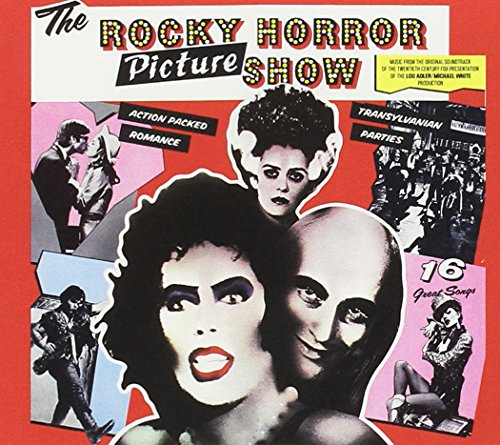 CD cover for "The Rocky Horror Picture Show" with character collage.