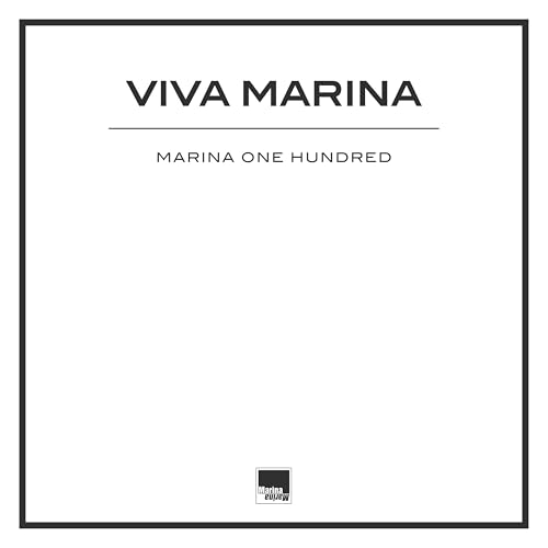 White CD cover with black text: "VIVA MARINA" and "MARINA ONE HUNDRED".