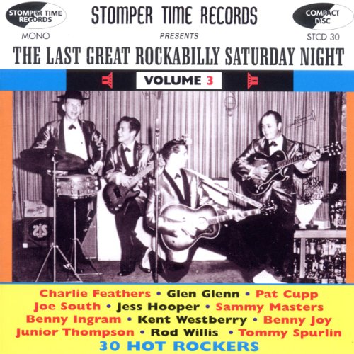 CD cover for "The Last Great Rockabilly Saturday Night," featuring musicians.
