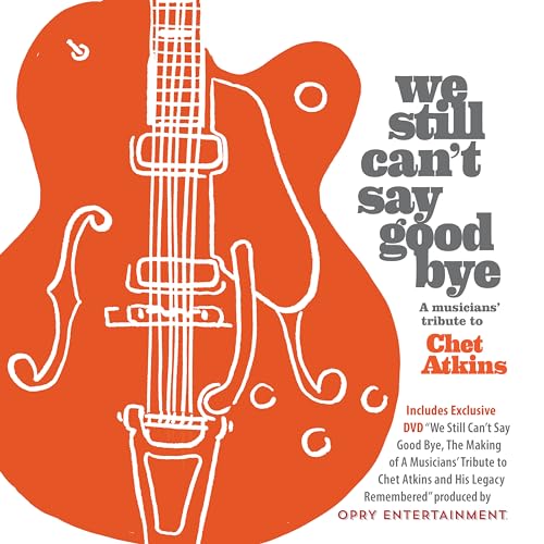 CD cover with orange and white illustration of a guitar and text.