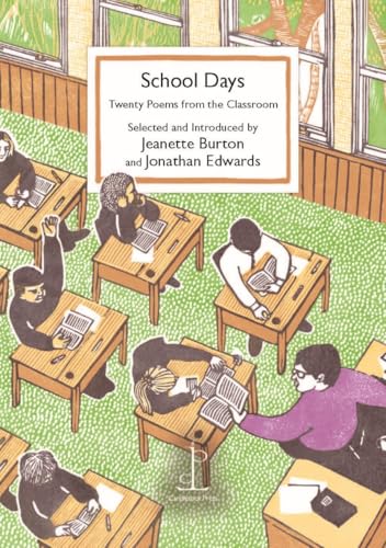 Book cover illustration of students at wooden desks reading in a classroom setting.