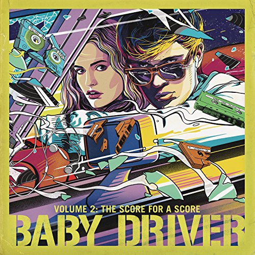Baby Driver Volume 2" vinyl cover with illustrated characters and cassette tapes.