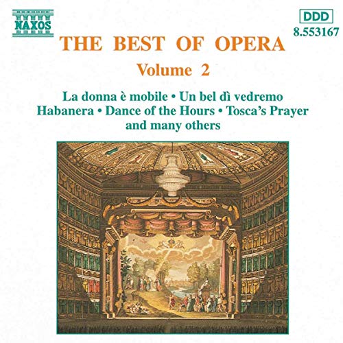 CD cover for “The Best of Opera, Volume 2” with ornate theater image.