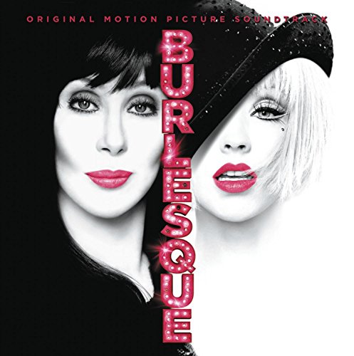 CD cover for "Burlesque" featuring Cher and Christina Aguilera.