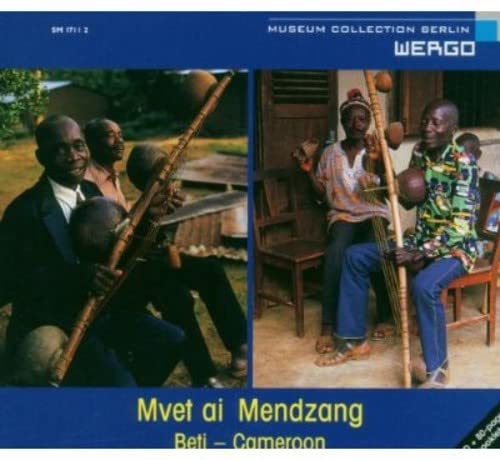 CD cover featuring Cameroonian musicians with traditional instruments.
