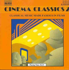 CD cover for “Cinema Classics 2” featuring abstract art and silhouettes.