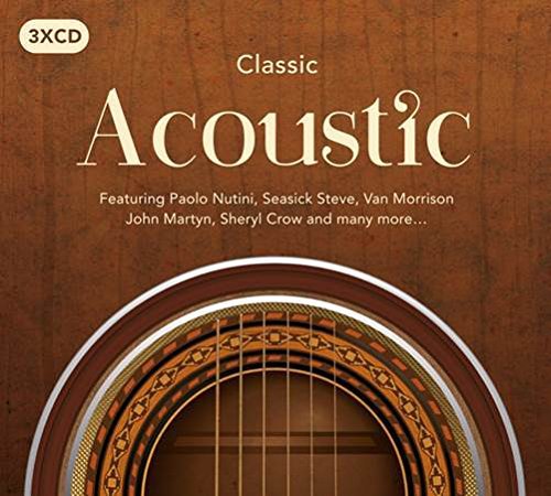 3xCD of “Classic Acoustic” with guitar soundhole image and artist names.